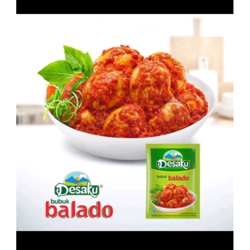 

Desaku balado sachet bumbu instant balado 1 renceng isi 10 sachet