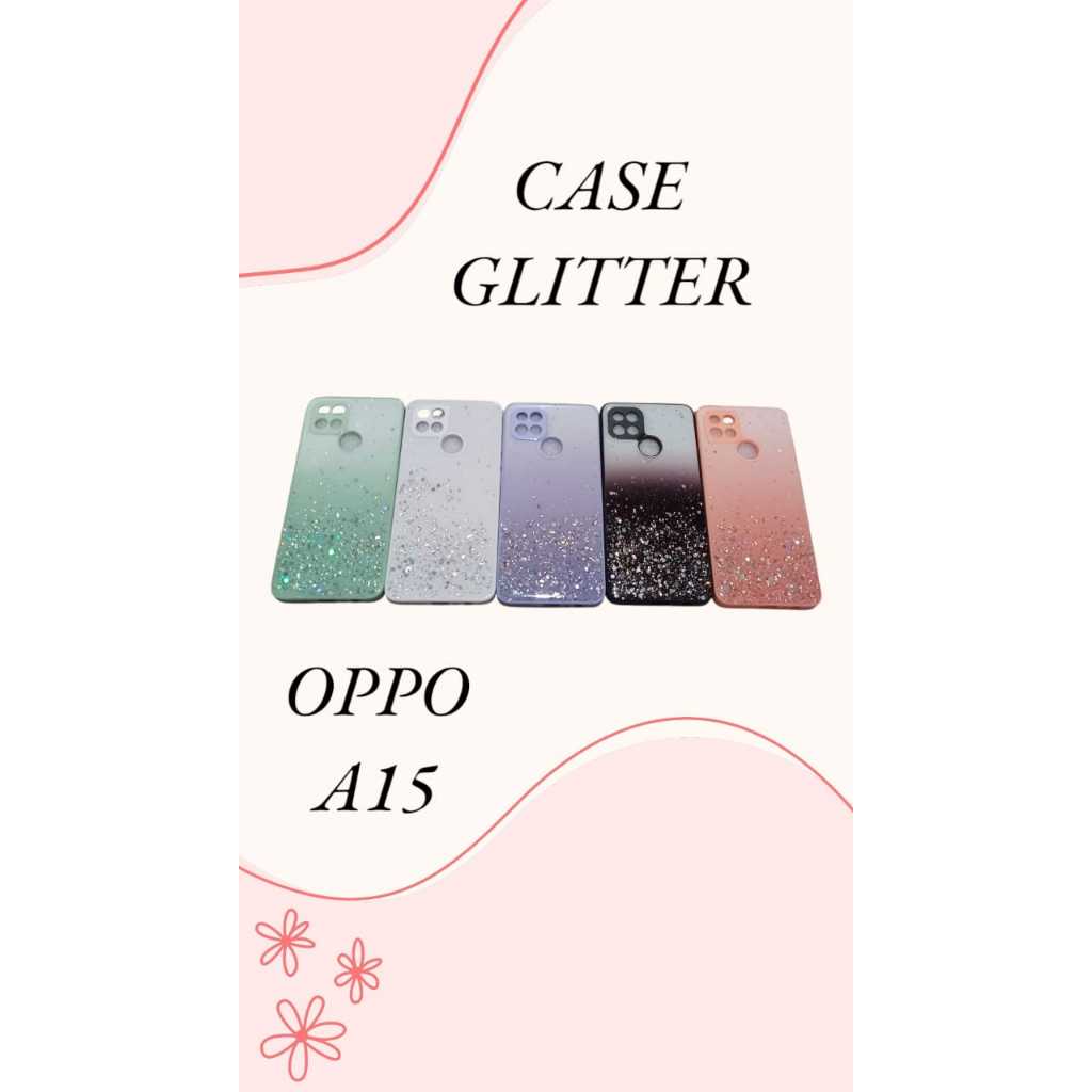 Case Glitter OPPO A15 Bling Star Light Candy