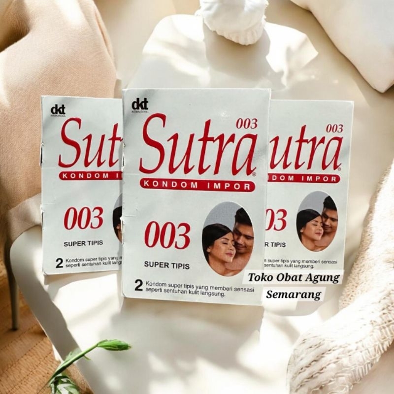Kondom Sutra Putih 003 Kondom Super Tipis. Kondom Impor (1 Dus isi 2 pcs)