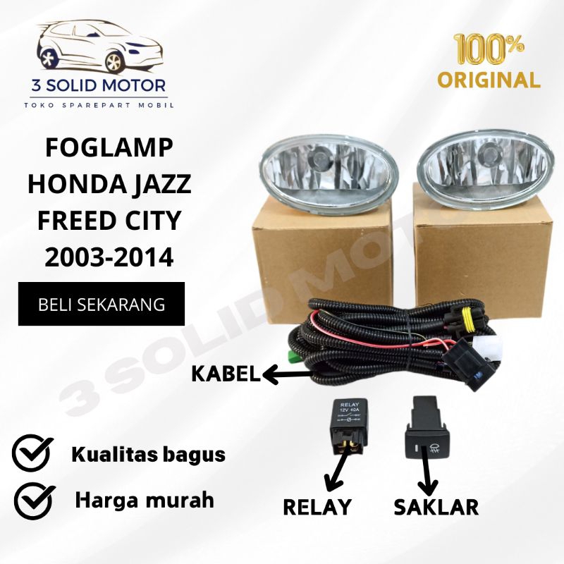 FOGLAMP HONDA JAZZ FREED CITY 2003-2014 ORIGINAL