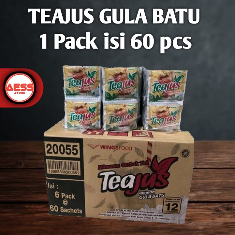 

TeaJus Gula Batu 1 pack isi 60 pcs
