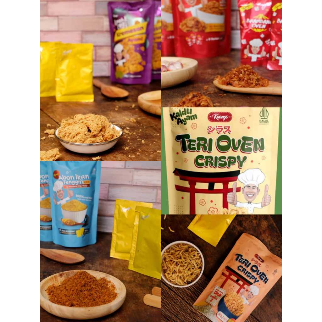 

Giggles - Kuangs Bawang Goreng, Abon, Kremesan Dan Teri