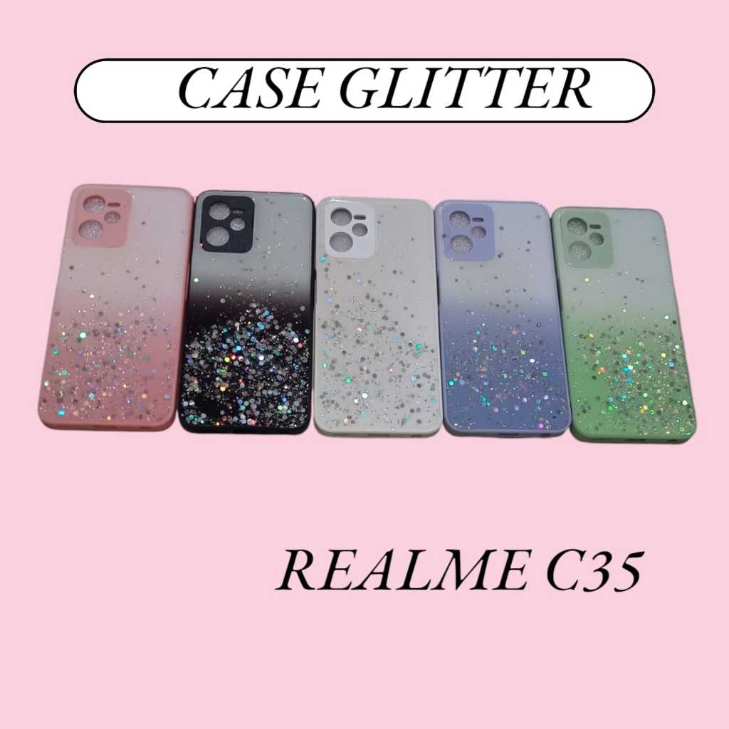 Case Glitter REALME C35 Bling Star Light Candy