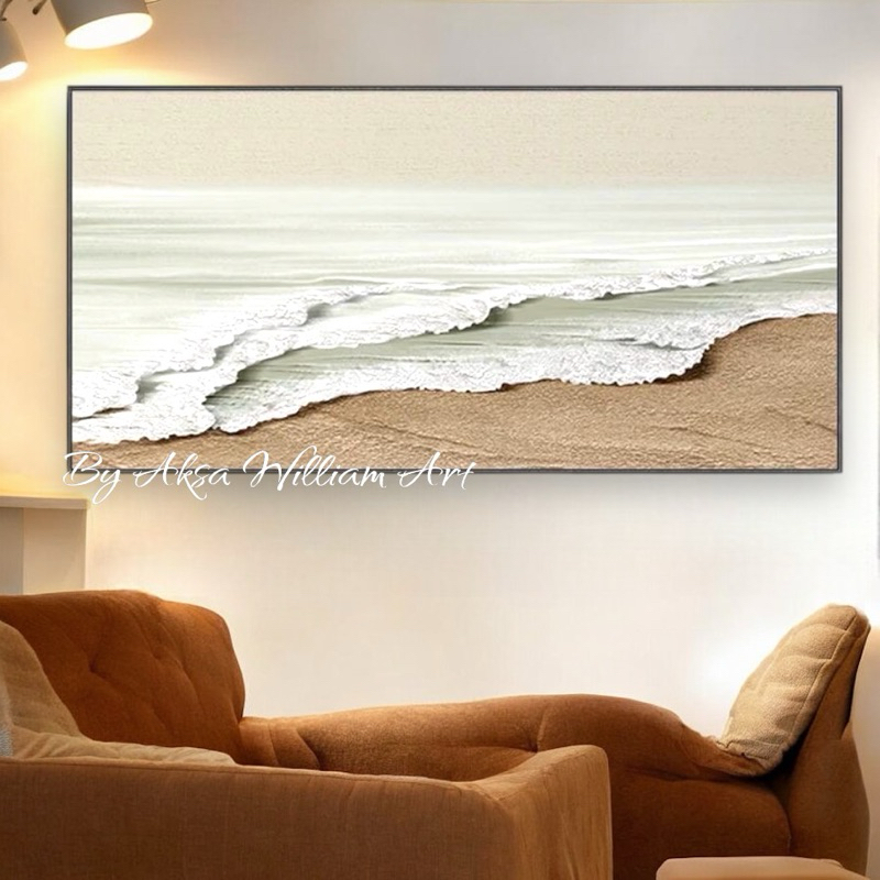 

lukisan abstrak tekstur beach aesthetic