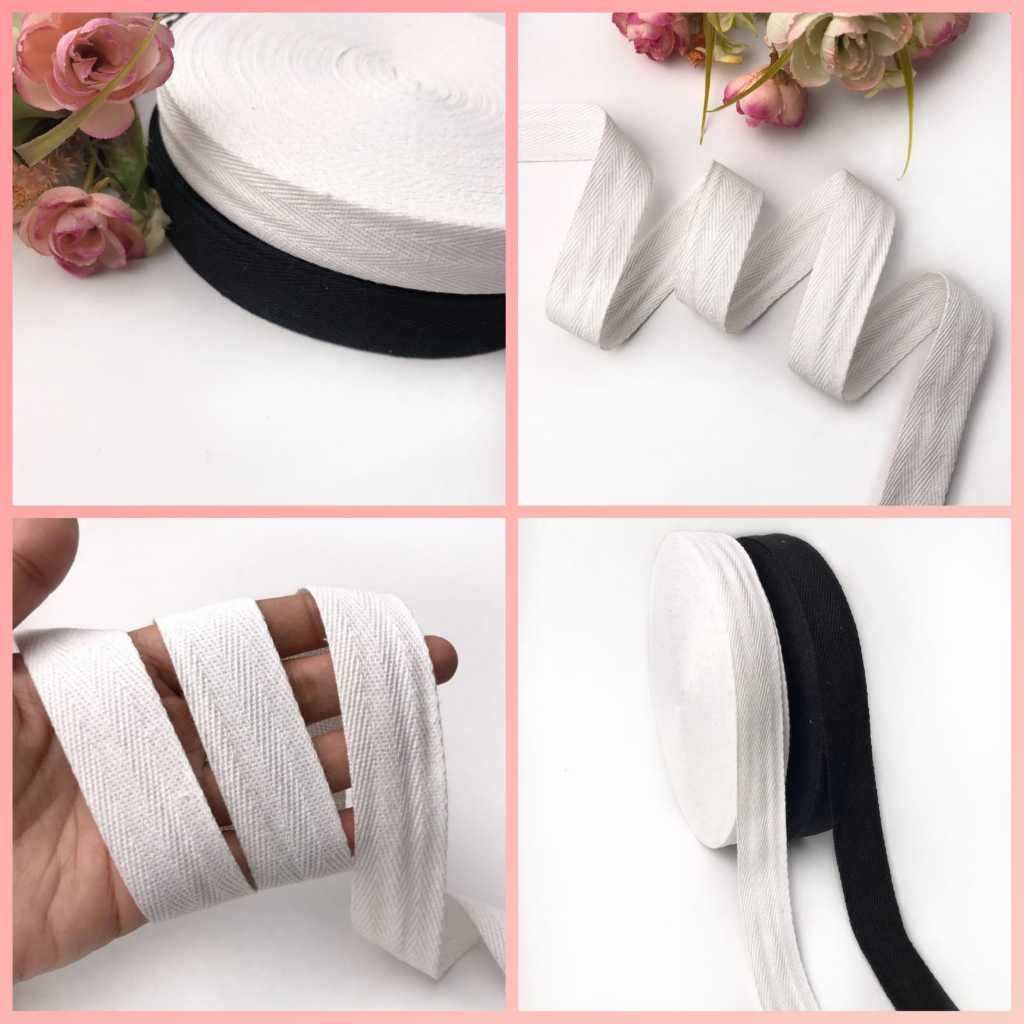 

50 YARD - 2.5CM PITA KATUN / TALI GULING | TWILL / PITA KADO