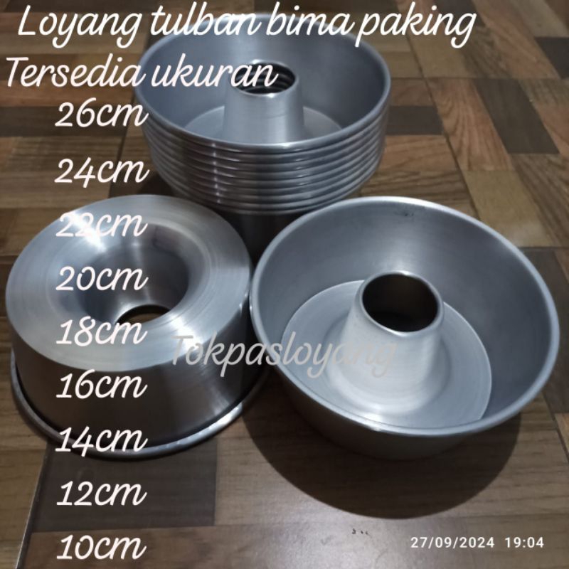 Loyang tulban bima/cake /mini/cetakan kue bolu pandan jadul