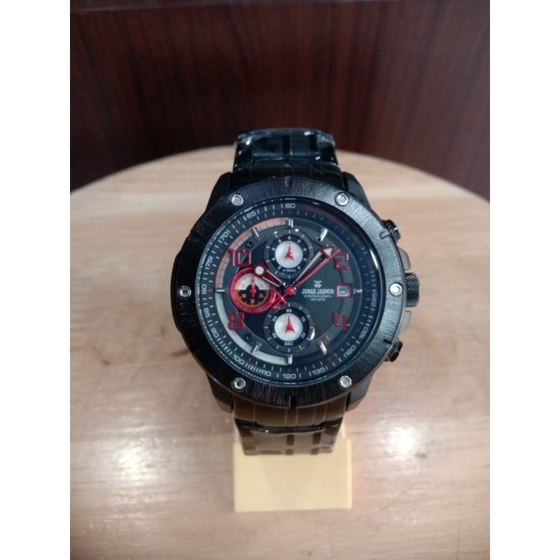 Jam Tangan Pria Jonas Jasmin JJ 5371 Rantai Besi Original