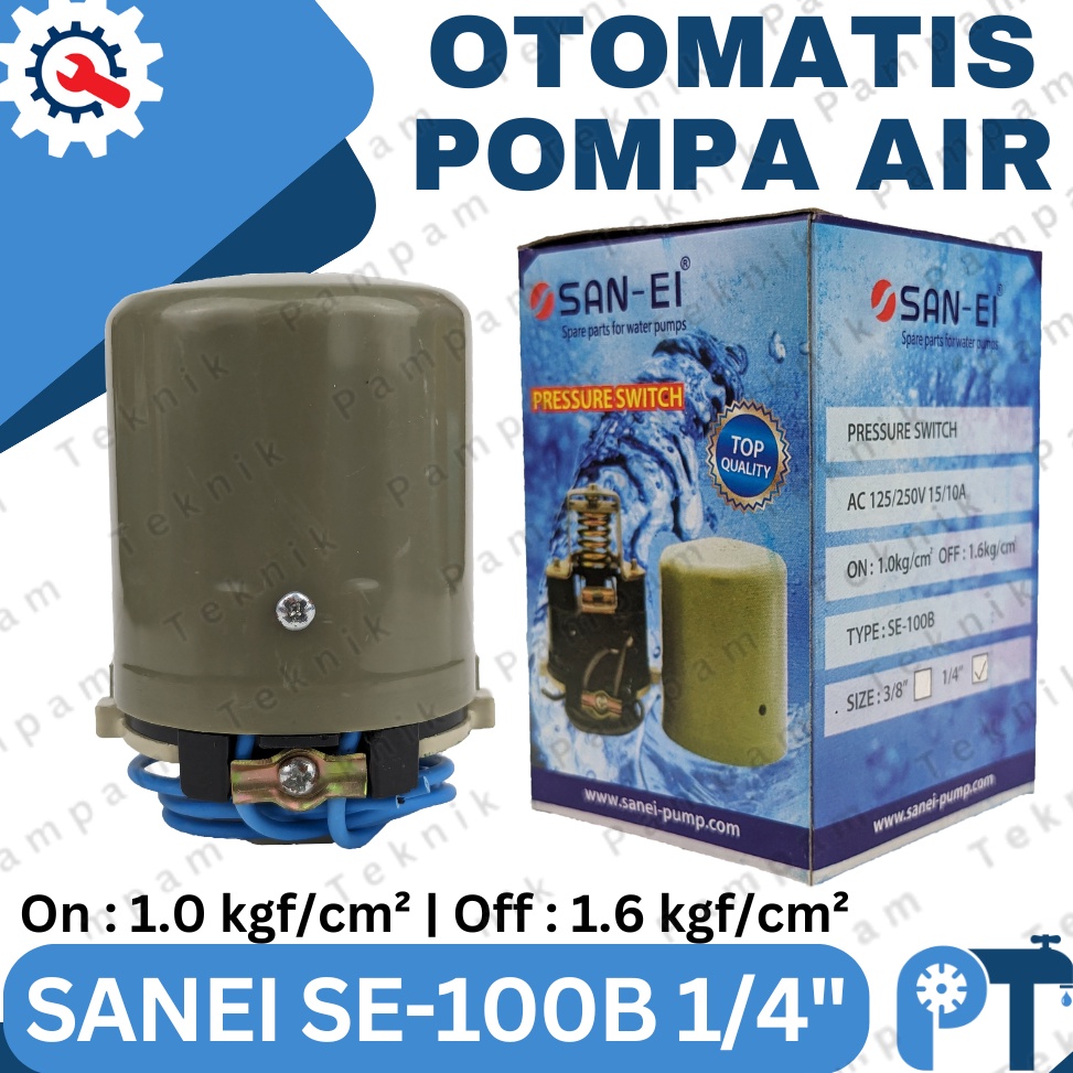 Otomatis Sanei 14 inch  Pressure switch pompa air San ei drat dalam 14