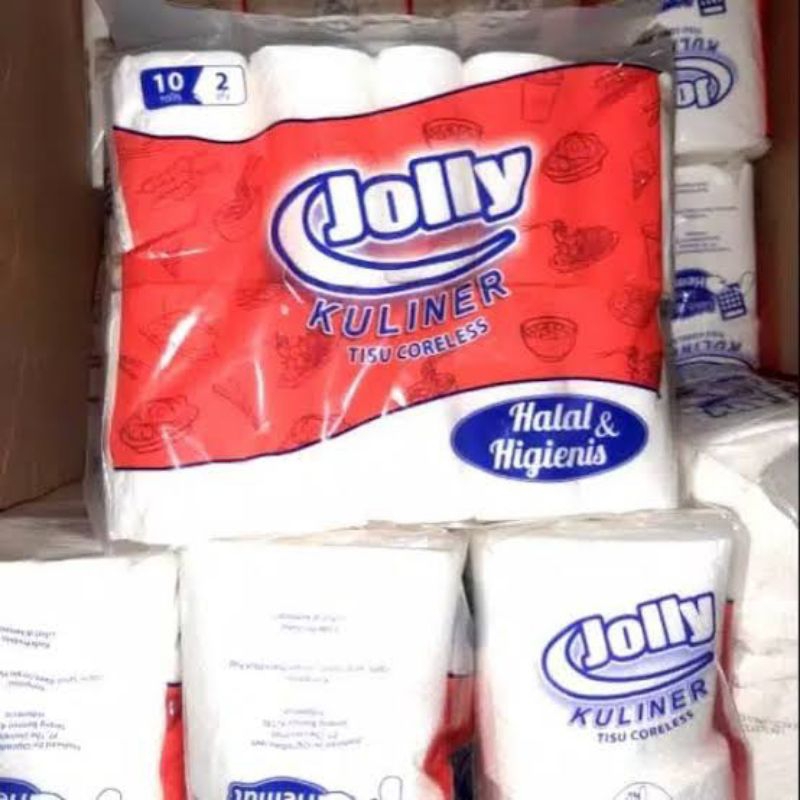 Tisu Jolly Coreless Kuliner (1 Bal 100 Roll)