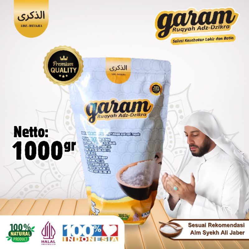 

ADZ-DZIKRA GARAM RUQYAH ORIGINAL 1000GR | Membuang Aura Negatif dan Memperlancar Rezeki