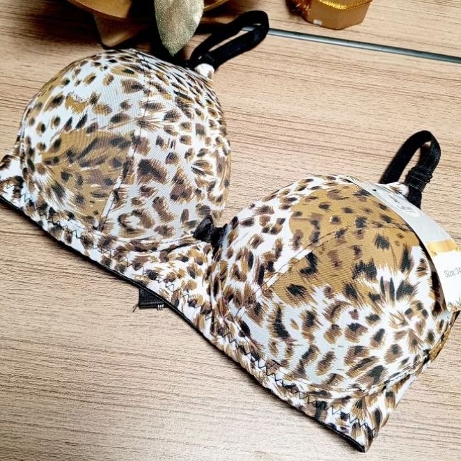 BH/BRA WANITA MOTIF LEOPARD/BH TANPA KAWAT MOTIF MACAN