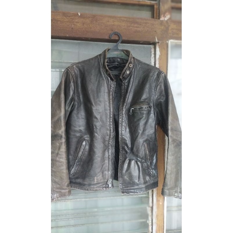 jaket kulit caferacer Schott not perfect
