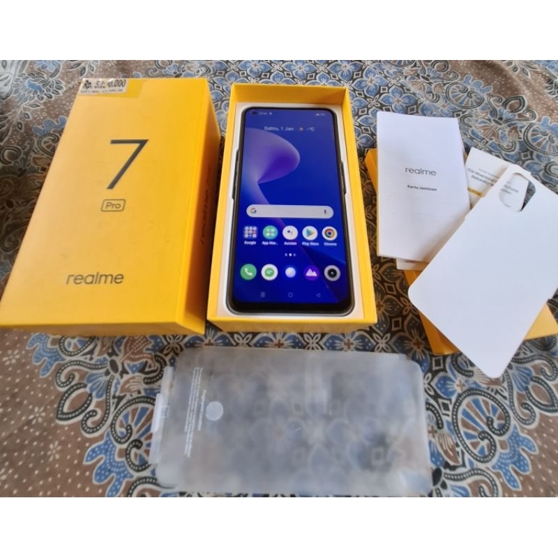 Realme 7 Pro Second (Like New) Free 6 Soft Case