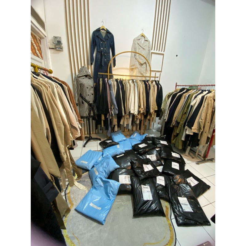 CO LINK COAT Korean Style Import Katun