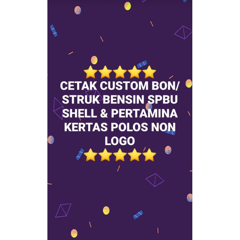 Cetak Print Custom Bon Struk Nota SPBU Shell & Pertamina Kertas Thermal Polos Berkualitas