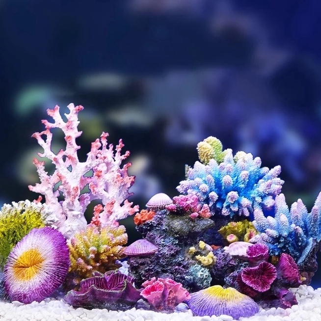 Grosir Terlaris fake coral aquarium ornamen terumbu karang laut aquarium karang laut aquarium terumb