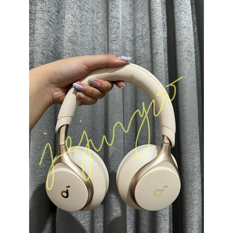 Prelove Wireless Headphone Earphone Soundcore Anker Space One A3035 Cream with box