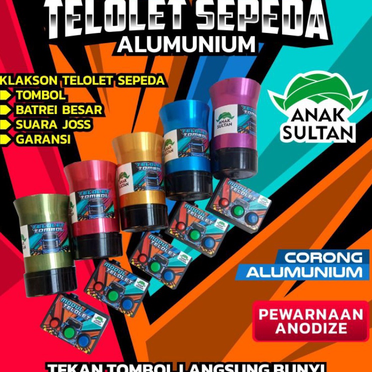 Super Discount  NEW Klakson Telolet Tombol Basuri Sepeda