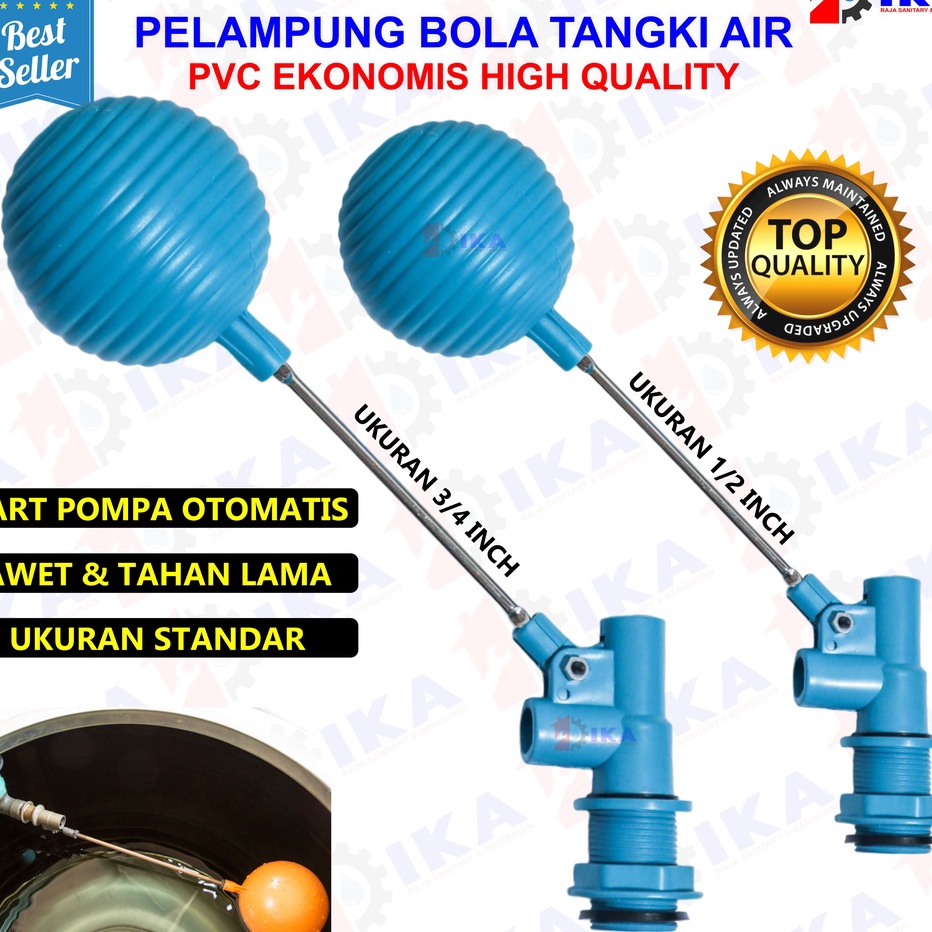 PELAMPUNG AIR OTOMATIS RAH 12 34 KRAN AIR OTOMATIS PELAMPUNG BOLA PVC MIRIP SUNMATIC TERRAH