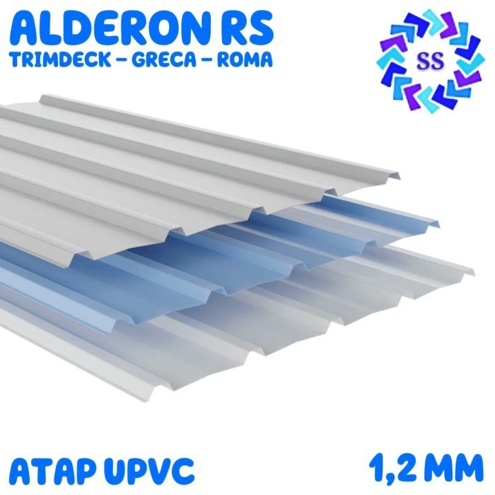 ATAP UPVC ALDERON RS SINGLE LAYER TRIMDECK GRECA ROMA 12MM