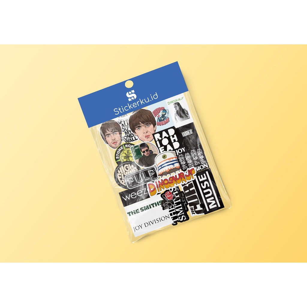 

Sticker Pack Band Sticker Aesthetic Case Hp Isi 20pcs Stiker Band Radiohead Vol 7
