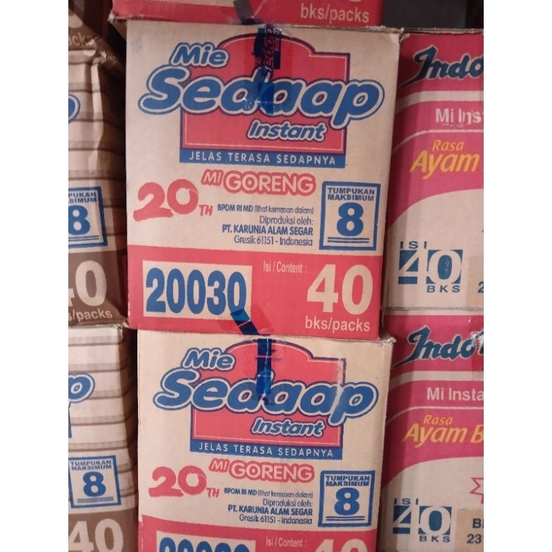 

Sedap goreng 1 karton isi 40 bks @91 gr