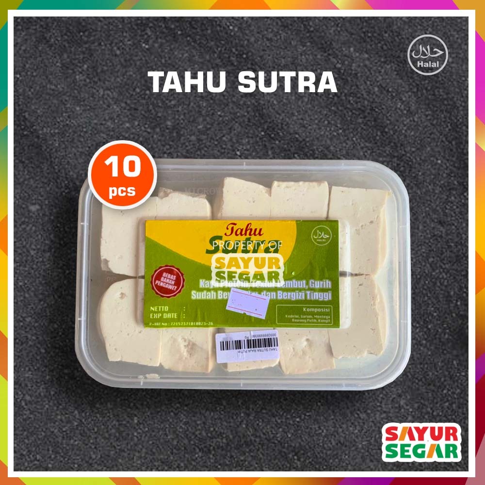 

Tahu Sutra Premium [10Pcs] Tekstur Lembut / Tanpa Bahan Pengawet