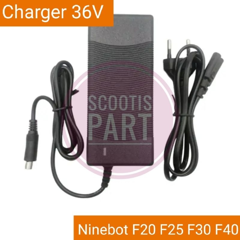 Charger 36V, 42V 2A Skuter Listrik Segway Ninebot F20 F25 F30 F40