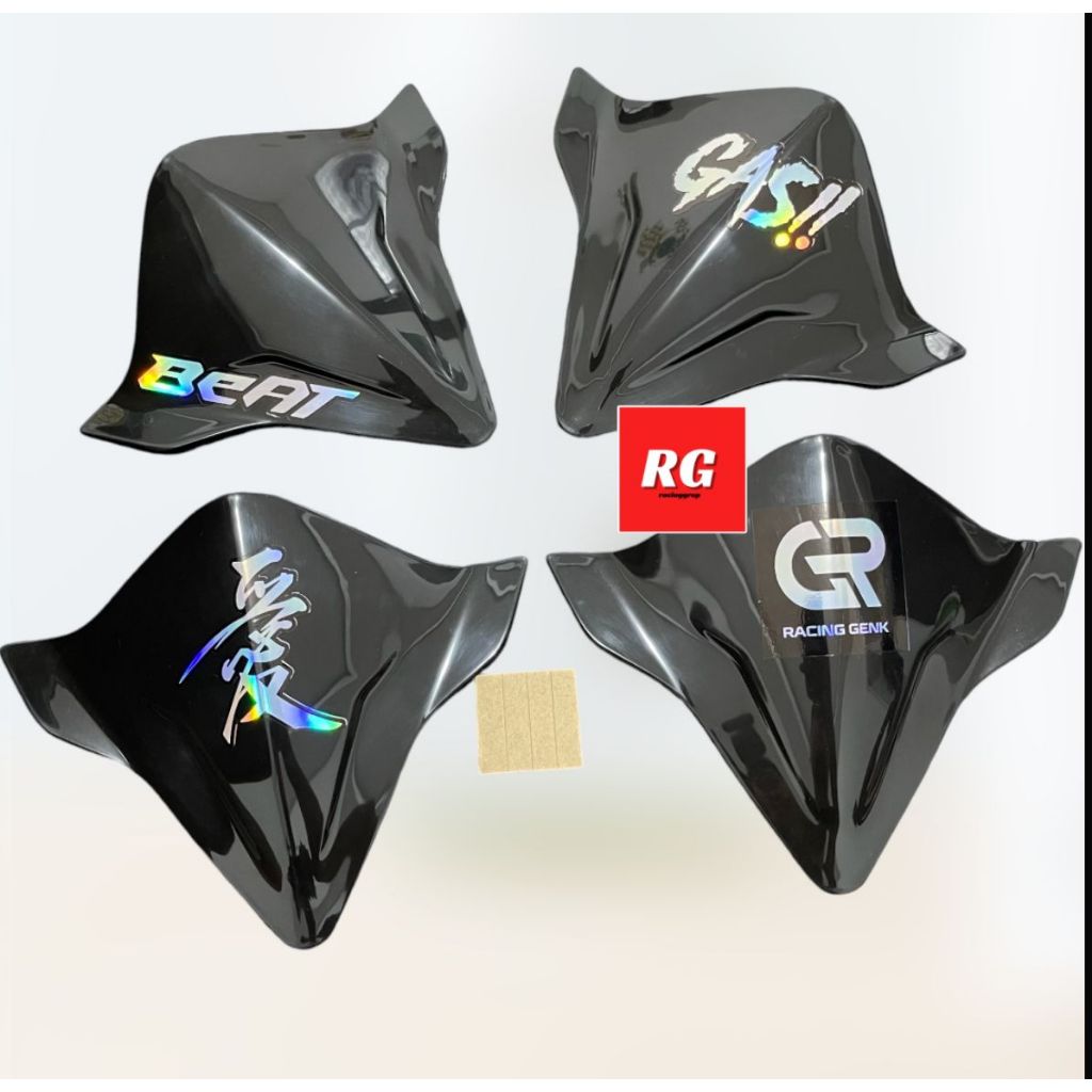 master619 VISOR BEAT NEW DELUXE LOGO SERIES VISOR BIT NEW 2016-2022 MODEL STIKER WINDSHIELD  BEAT FI