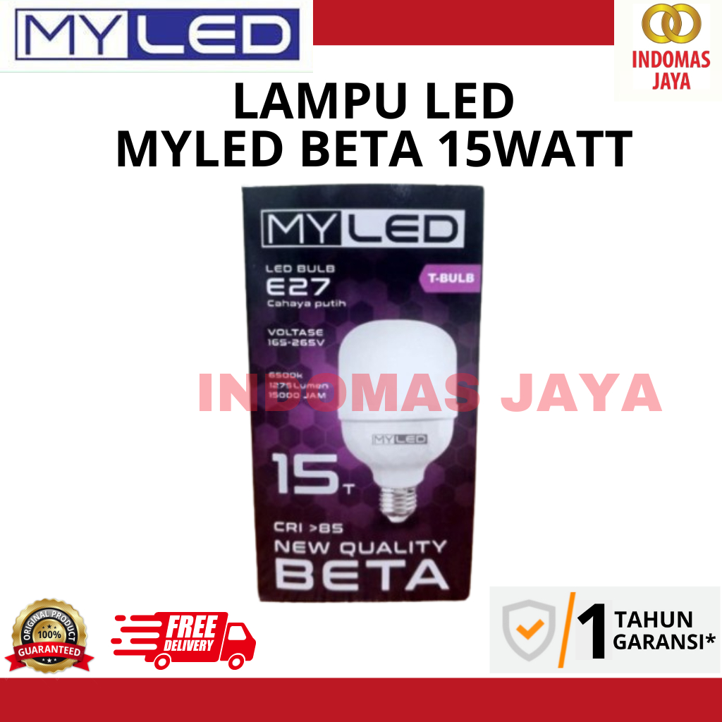 MYLED BETA 15 WATT / MYLED / LED / BETA / LAMPU BERGARANSI