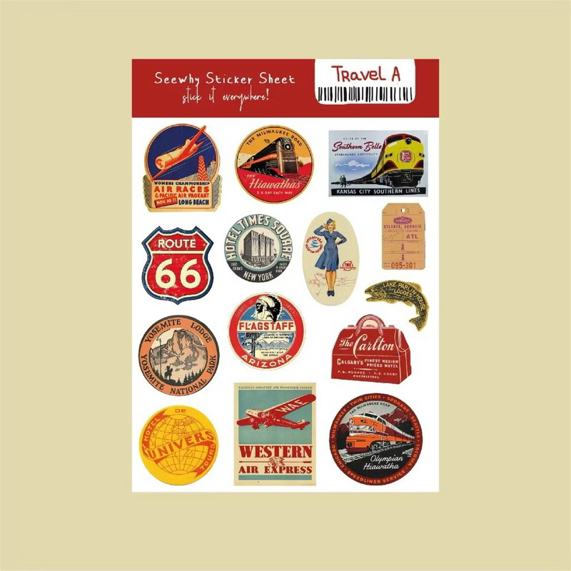

Travel A Sticker Pack A6 (14pcs)