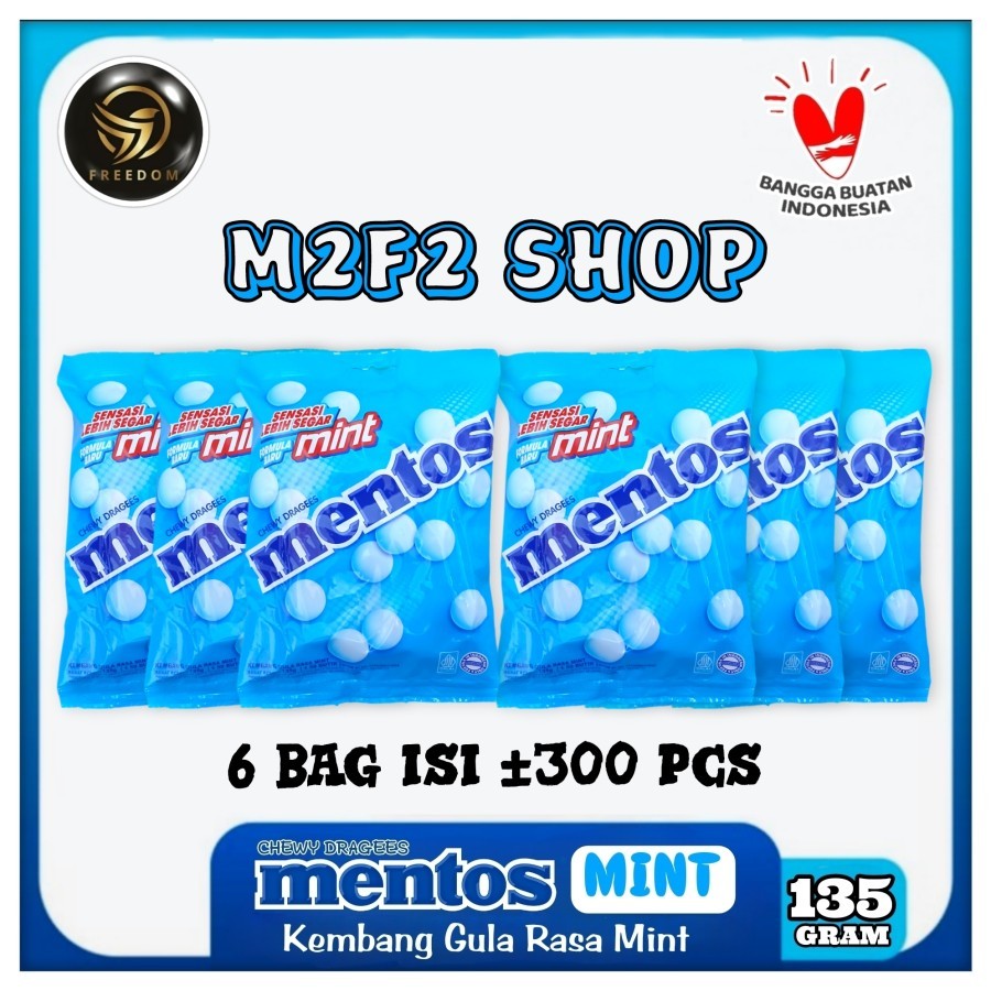 

Permen Mentos Mint Chewy Dragees Bag | Rasa Original - 135 gr (Kemasan 6 Pcs)