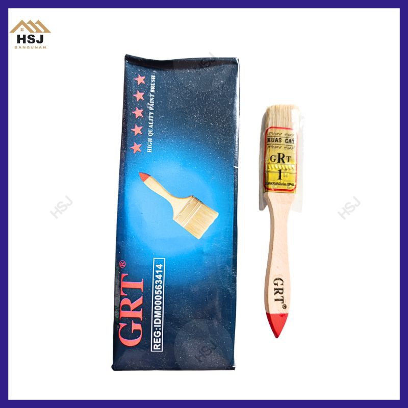 Kuas Cat Tembok Dinding 1 Inch GRT Kuas Termurah Kuas 1" GRT