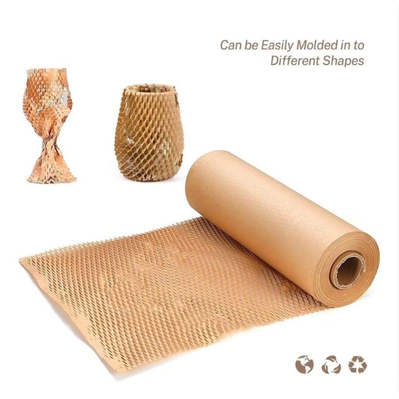 

Bubble wrap KERTAS 50 cm x 5 meter Paper wrap Eco wrap Honeycomb ramah lingkungan Eco Friendly Harga Murah ekonomis