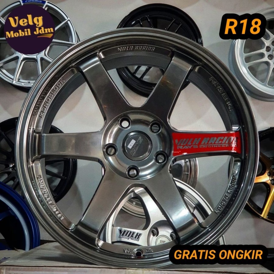 velg mobil r18 pcd 5x114,3 TE37 FLOW FORMING velg ring 18 hrv xpander crv terios wuling cortez hrv