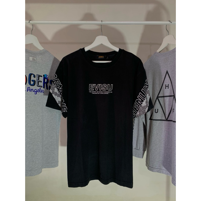 KAOS EVISU GENUINE BLACK SECOND BRANDED