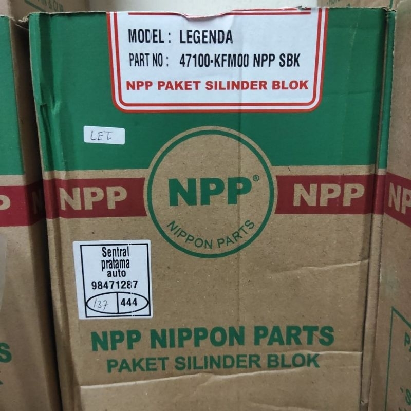 PAKET BLOK SEHER + Piston NPP Legenda