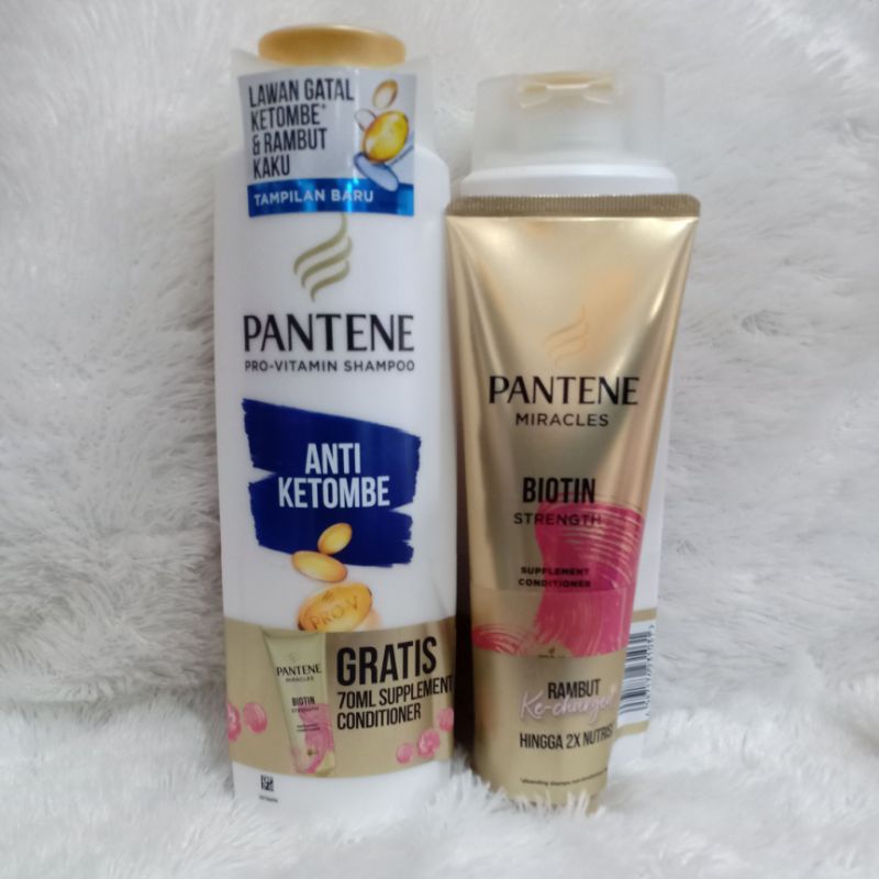 PANTENE PRO-VITAMIN SHAMPO ANTI KETOMBE 290ML(GRATIS 70ML SUPPLEMENT CONDITIONER)