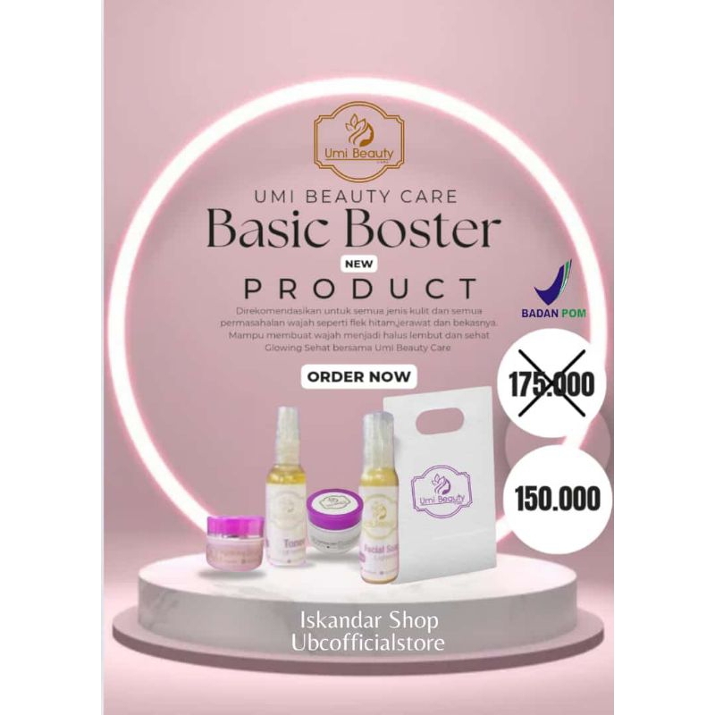 PAKET BOOSTER BASIC UMI BEAUTY CARE // UBC UMI ALFATIH // SKINCARE BPOM