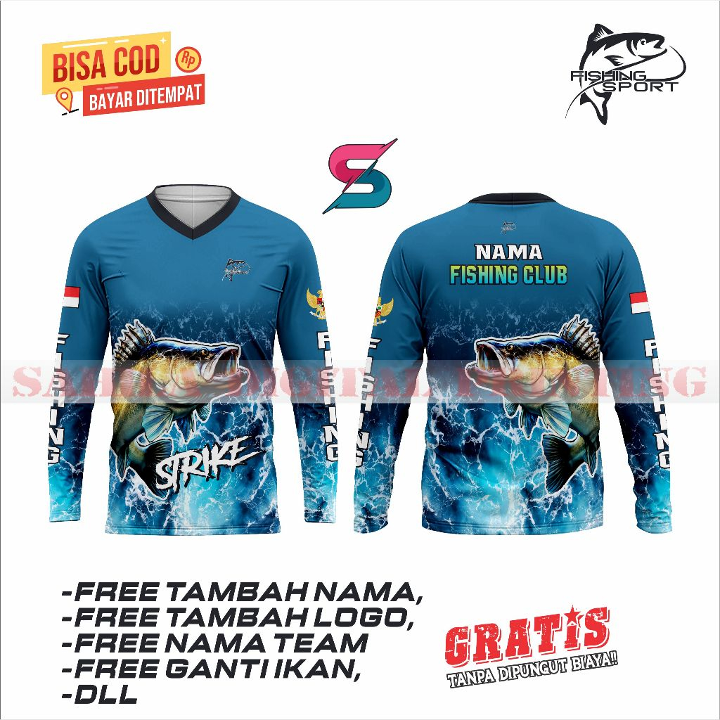 BAJU JERSEY MANCING FULL PRINTING (FREE REQUEST DESIGN)