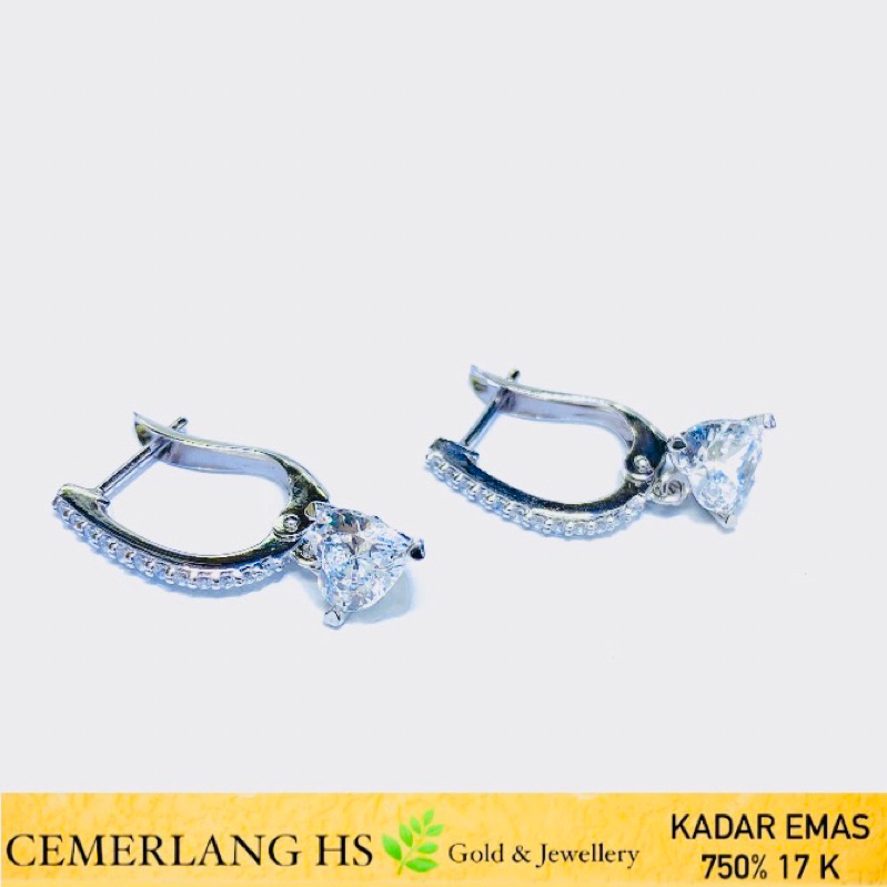 anting emas fashion italy 17k