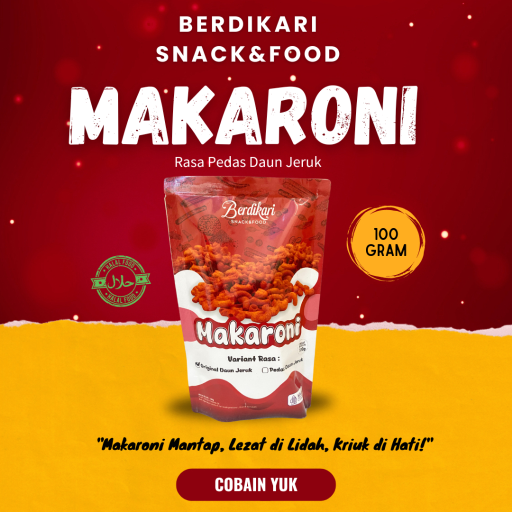 

Makaroni Berdikari Rasa Pedas Daun Jeruk
