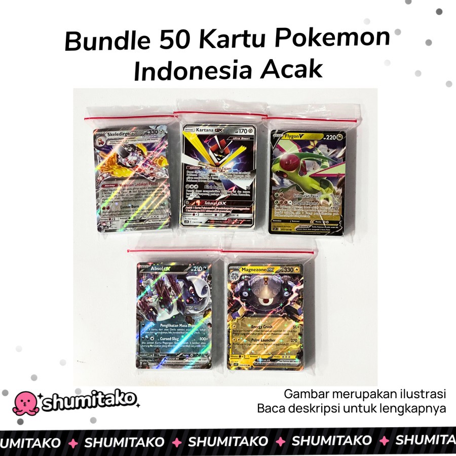 Kartu Pokemon TCG Indonesia Mystery Pack (Kartu Acak) Original