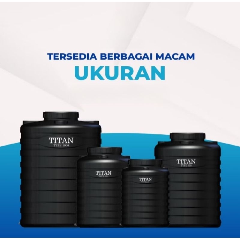 Titan tandon air HALAL MUI tanki toren tenki fiber