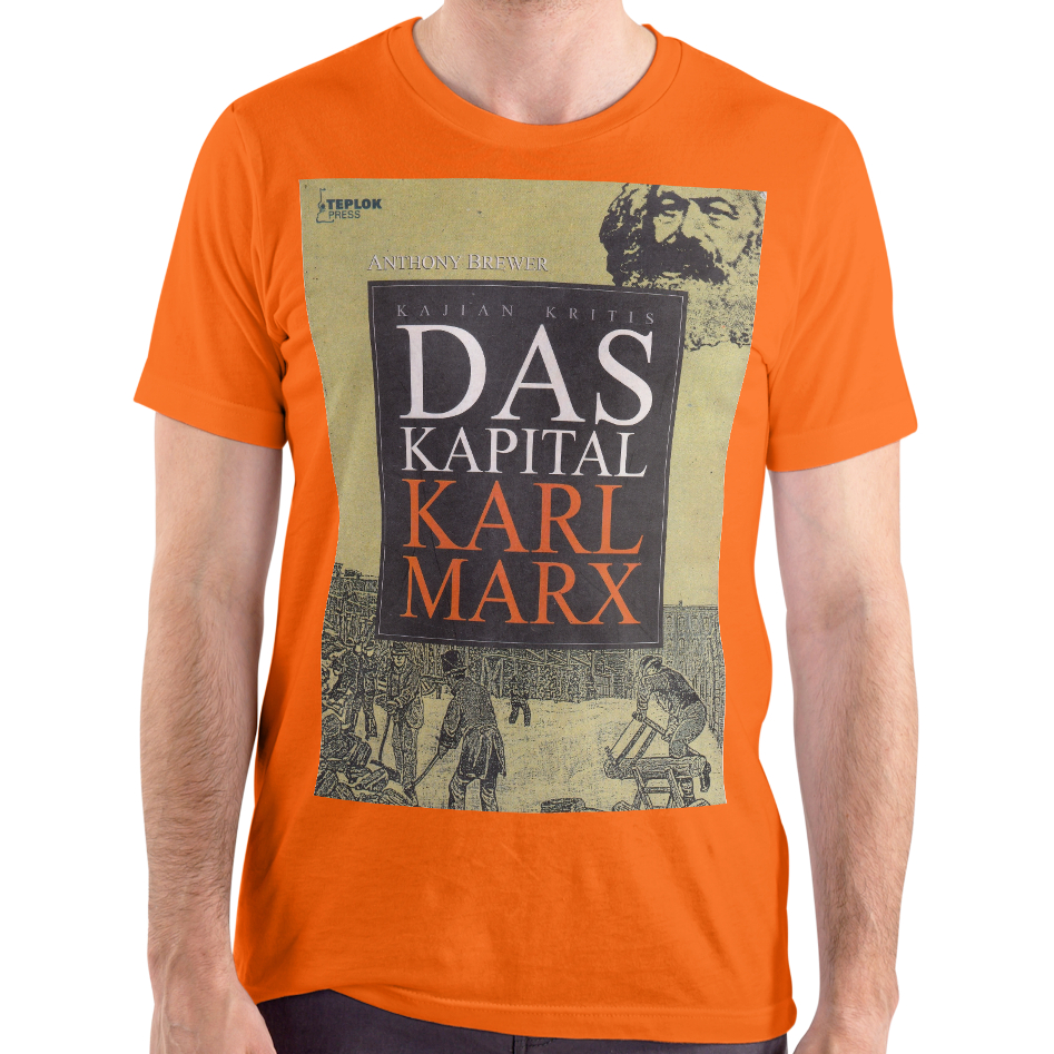 Kaos Kajian Kritis Das Kapital Karl Marx - Kaos Pria Wanita Distro Premium Katun Combed 24s
