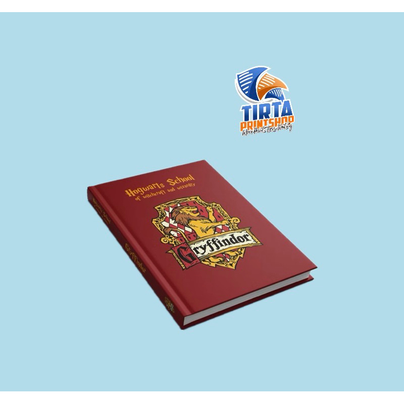 

Notebook custom A5 logo Asrama Hogwarts | Gryffindor Slytherin Ravenclaw Hufflepuff