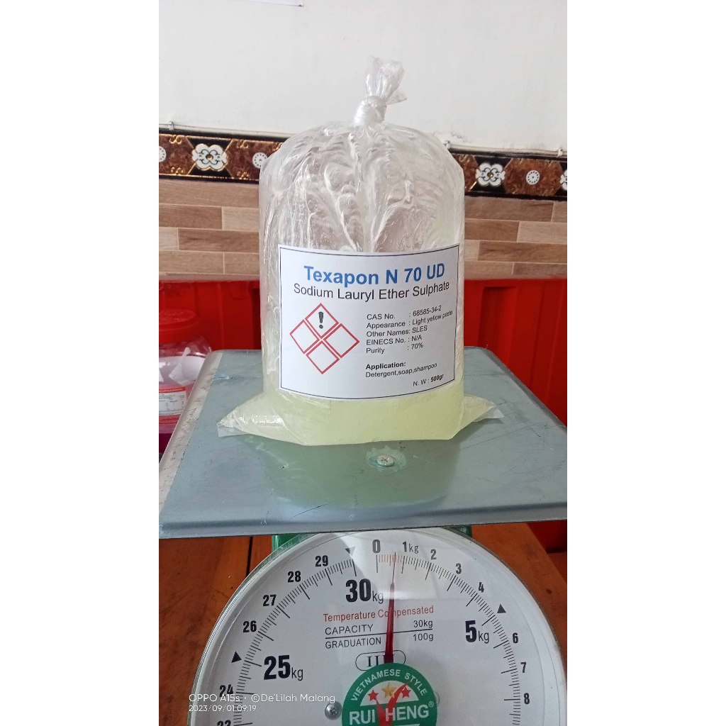 Texapon 1Kg/Texapon untuk busa/Texapon cucian/Texapon produksi sabun/Texapon pembersih/Texapon ecera