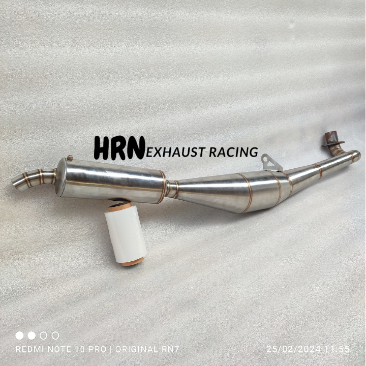 Knalpot Tornado Fiz R RC100 Alfa Zigma Kristal Satria 2Tak Stainles Standar Racing