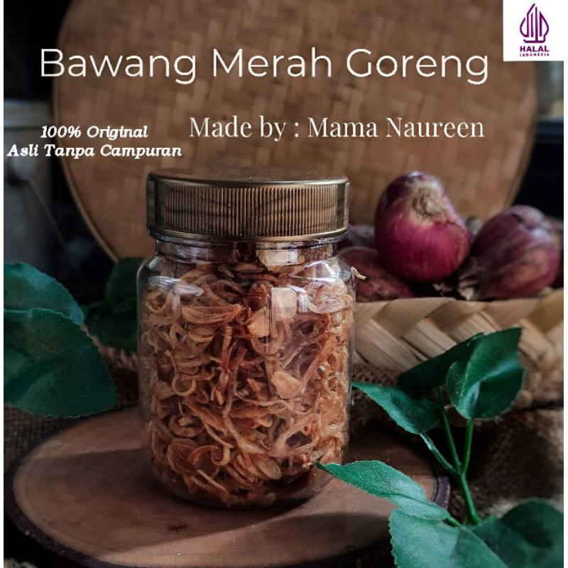 

BAWANG GORENG BREBES ASLI ORIGINAL TANPA CAMPURAN / GRADE A / KRIUK / RENYAH 200ML