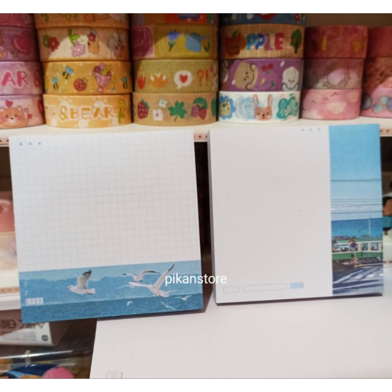 

[35Lembar] Sticky Note Aesthetic/ Notepad Sudah Ada Lem/ Memopad Notes Catatan Tempel